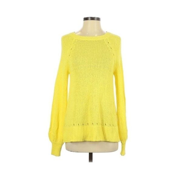 Ann Taylor LOFT Yellow Long Sleeve Sweater - Picture 1 of 2